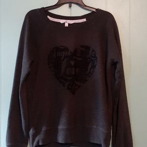 Black and gray long sleeve Victoria secret shirt size small